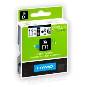 Касети Dymo D1 12mmX7m White 45013 Касети Dymo D1 12mmX7m White 45013